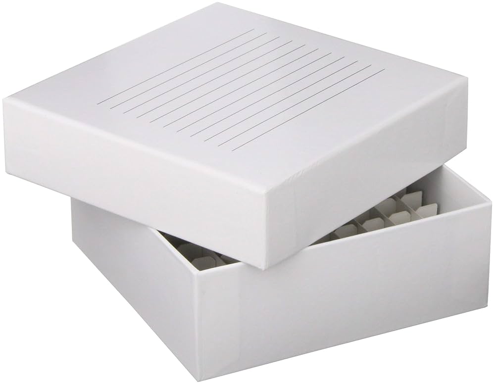 Vial Storage Box, 100-Place, White, 96/cs (for 2" Vials)