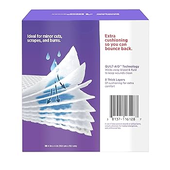 Gauze Pad, 4" x 4", Sterile, 25/bx, 24 bx/cs (Continental US+HI Only) (Pricing Subject to Change without Prior Notification)