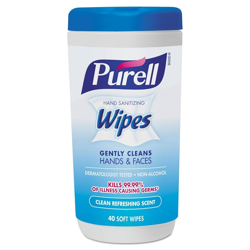 Santizing Wipes, Refreshing Scent, 40 Ct Canister, 6/cs (Item is considered HAZMAT and cannot ship via Air or to AK, GU, HI, MP, PR, VI) 