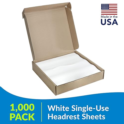 Headrest Sheets w/Slit, 12" x 12", 1000/cs (144 cs/plt)