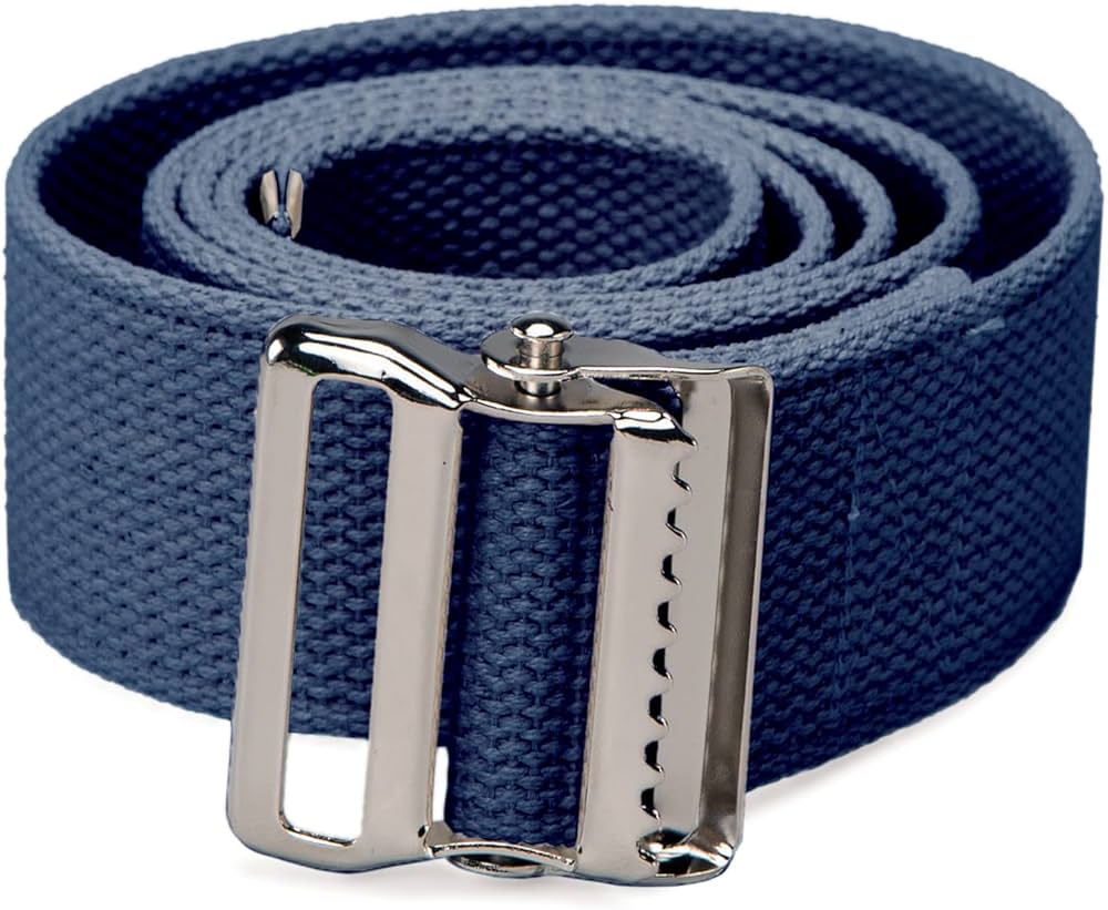 Gait Belt, Navy, 74", Nickel Buckle (Continental US + HI Only)
