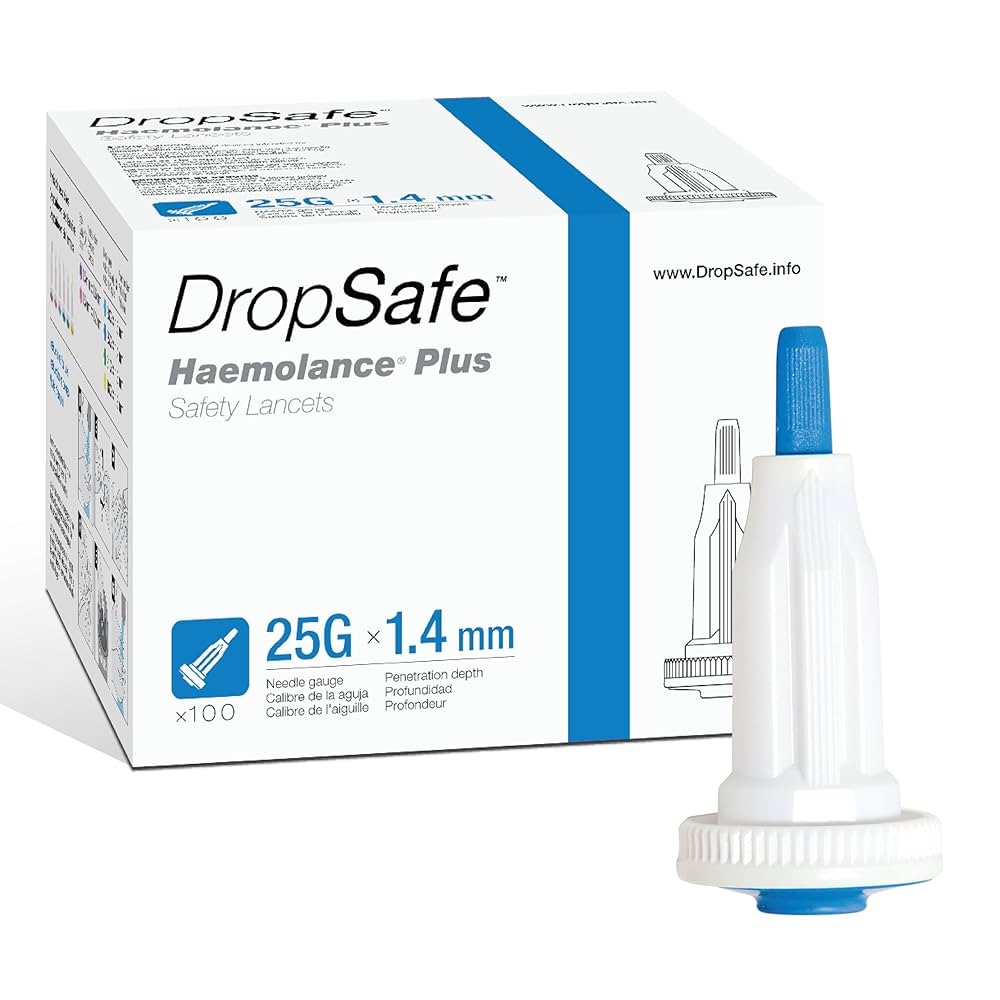 Lancet, HaemoLance Plus Low Flow, 25G, 1.4mm, 100/bx