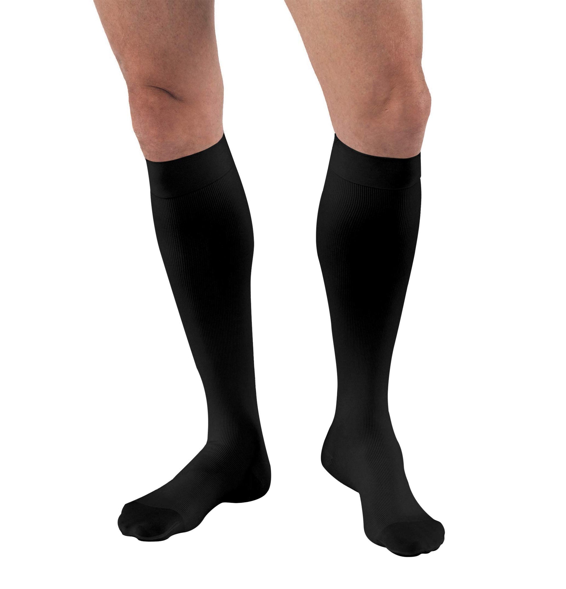 Compression Hose, Knee High, 20-30 mmHG, Closed Toe, Black, Medium (Continental US Only)