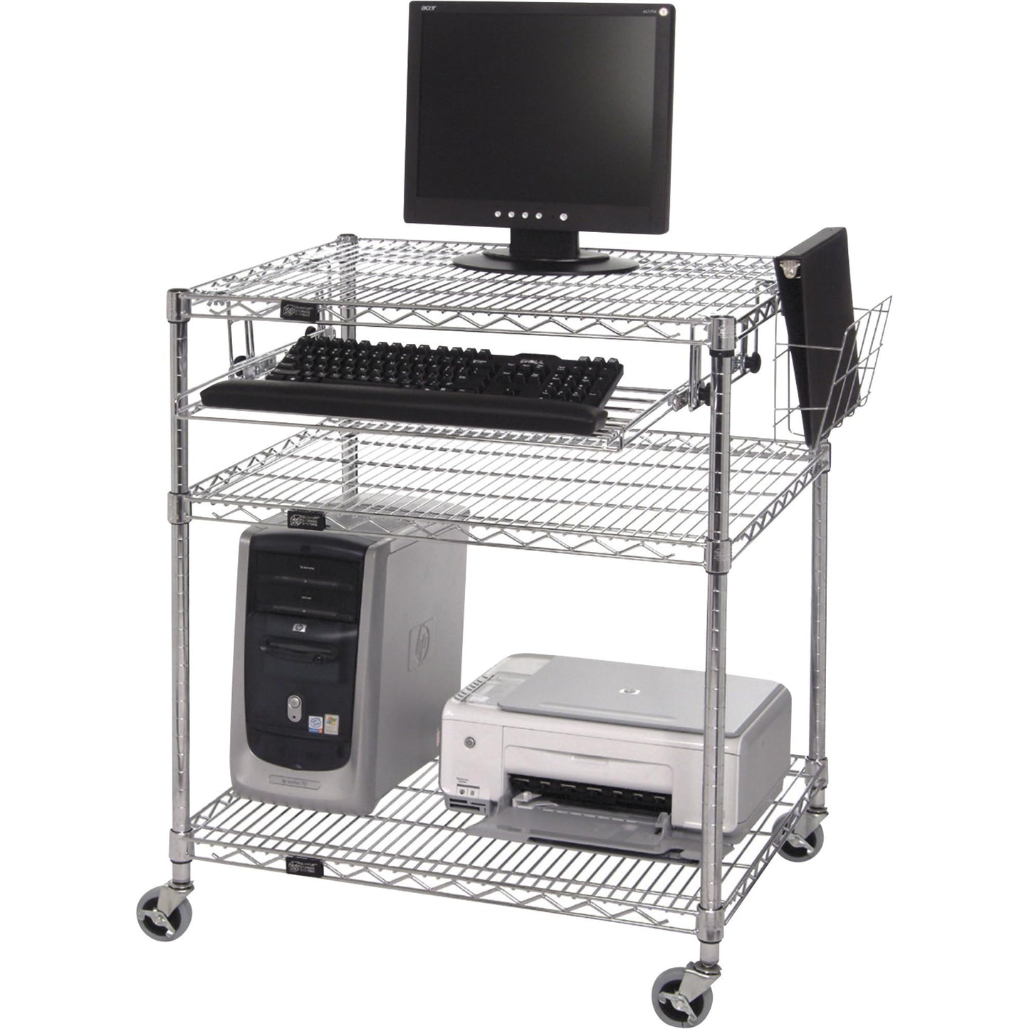 Work Center, Wire Racks, Portable, 24" x 30" x 34"