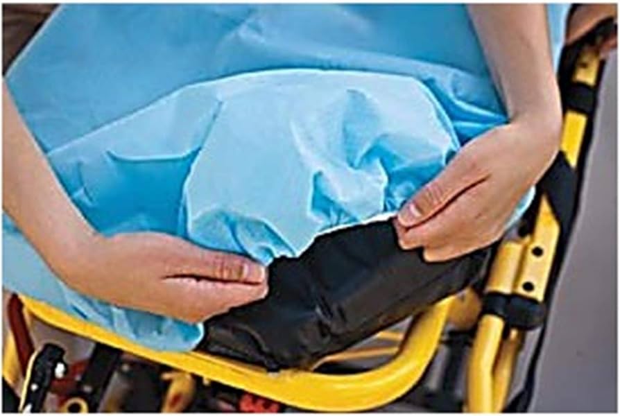 Drape/ Stretcher Sheet, Tissue/ Poly, 40" x 48", Blue, Latex Free (LF), Made in USA, 100/cs