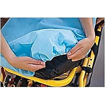 Drape/ Stretcher Sheet, Tissue/ Poly, 40" x 72", Blue, Latex Free (LF), Made in USA, 50/cs