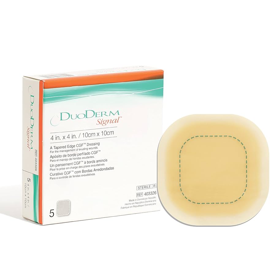 Hydrocolloid Dressing, Beige, Square, 4" x 4", 5/bx (Continental US Only)