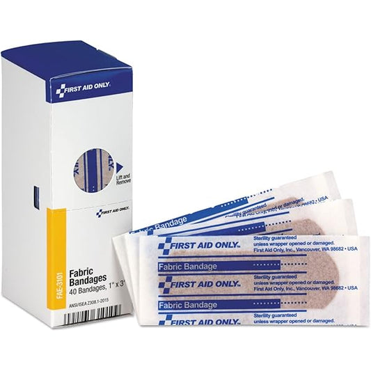 SC Refill, Includes: 1"x3" Fabric Bandages, 40/bx (DROP SHIP ONLY - $150 Minimum Order)