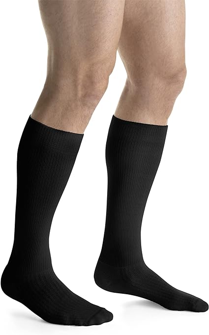 Compression Sock, Knee High, 20-30 mmHG, Closed Toe, Cool Black, Small (Continental US Only)