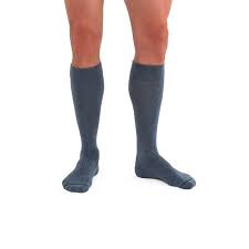 Compression Sock, Knee High, 20-30 mmHG, Closed Toe, Steel Grey, Small, 1/pr (Continental US Only)