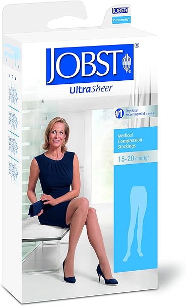 Compression Stocking, Waist High, 15-20 mmHG, Closed Toe, Espresso, Medium (Continental US Only)
