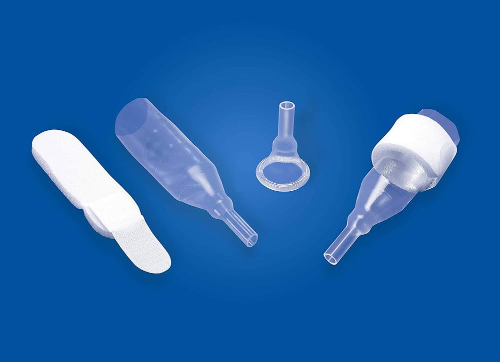 External Catheter, Male, Natural, Non-Adhesive, Reusable Strap, Silicone, Intermediate (32 mm), 30/cs (US Only)