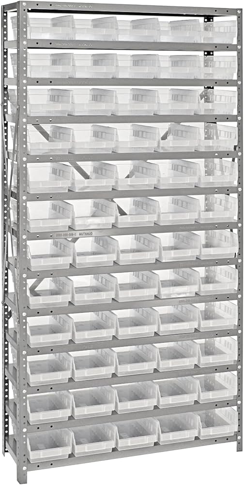 Shelf Bin, 11 5/8" x 6 5/8" x 4", Clear, 30/ctn (DROP SHIP ONLY)