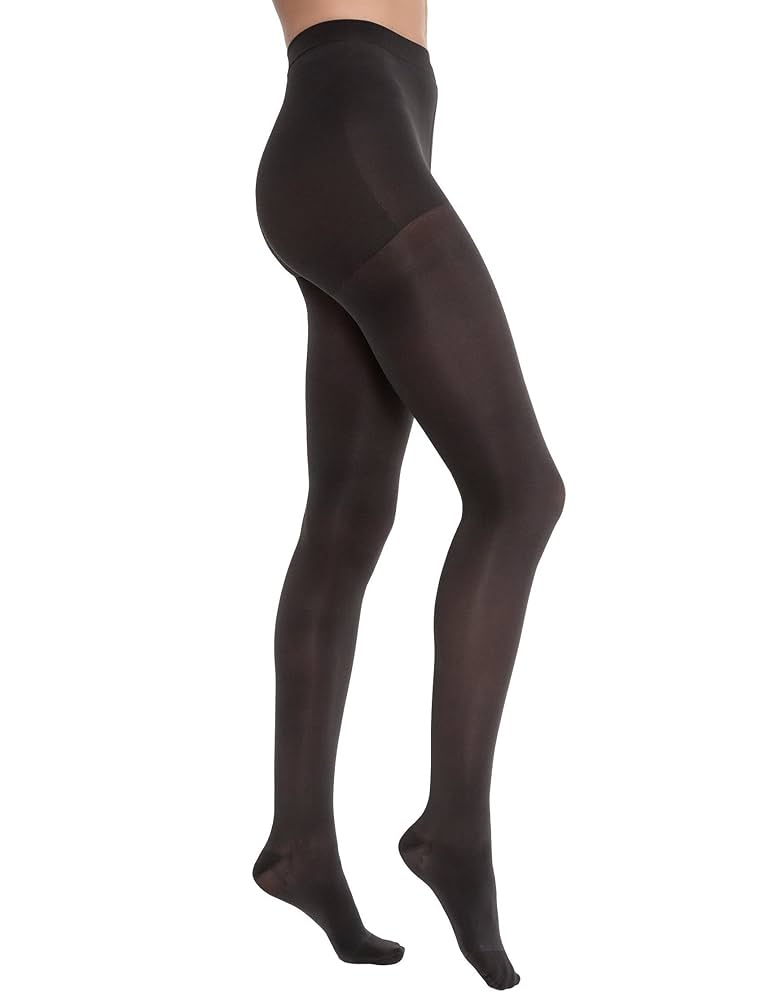 Compression Hose, Waist High, 20-30 mmHG, Closed Toe, Classic Black, Medium (Continental US Only)