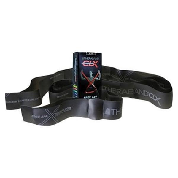 Resistance Band, Consecutive Loops, 5' Pre-cut Individual Bands, Black/ Special Heavy, Latex-Free (LF), 12/cs (091305) (US Only) (Part Number Change COMING SOON)
