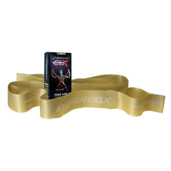 Resistance Band, Consecutive Loops, 5' Pre-cut Individual Bands, Gold/ Max, 12/cs (091307) (US Only) (Part Number Change COMING SOON)