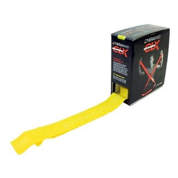 Resistance Band, Consecutive Loops, 25 Yard Dispenser Box, Yellow/ Thin, Latex-Free (LF), 6/cs (091308) (US Only) (Part Number Change COMING SOON)