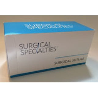 Silk Suture, Black Braided, Side Cutting Lancet, Size 6-0, 18"/45cm, 8mm, 1/4 Circle, 12/bx