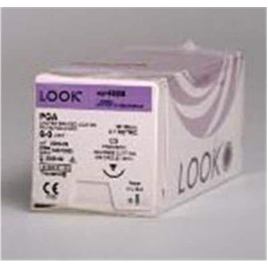 Polyglycolic Acid Suture, Violet Braided, Lancet, Size 5-0, 12"/30cm, 8mm, 1/4 Circle, 12/bx