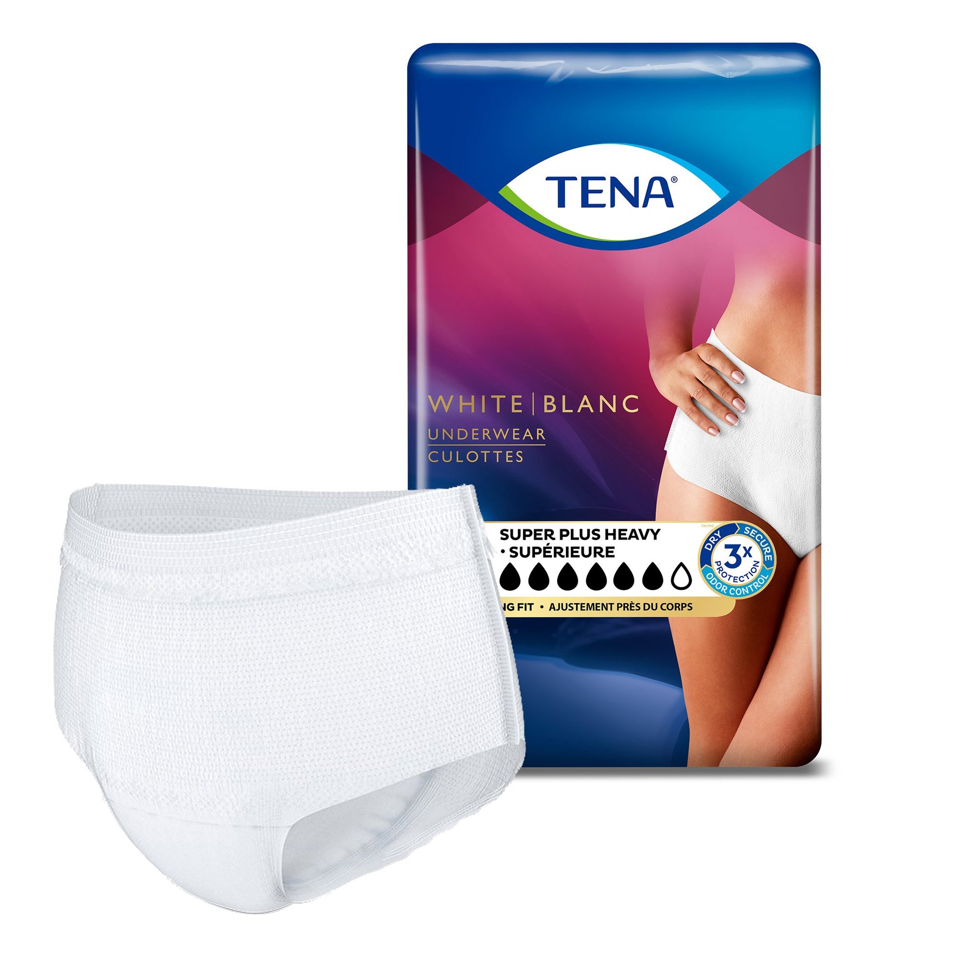 Protective Underwear, Women, Large, 37" - 50" Hip Size, White, 16/pk, 4 pk/cs (Continental US Only)