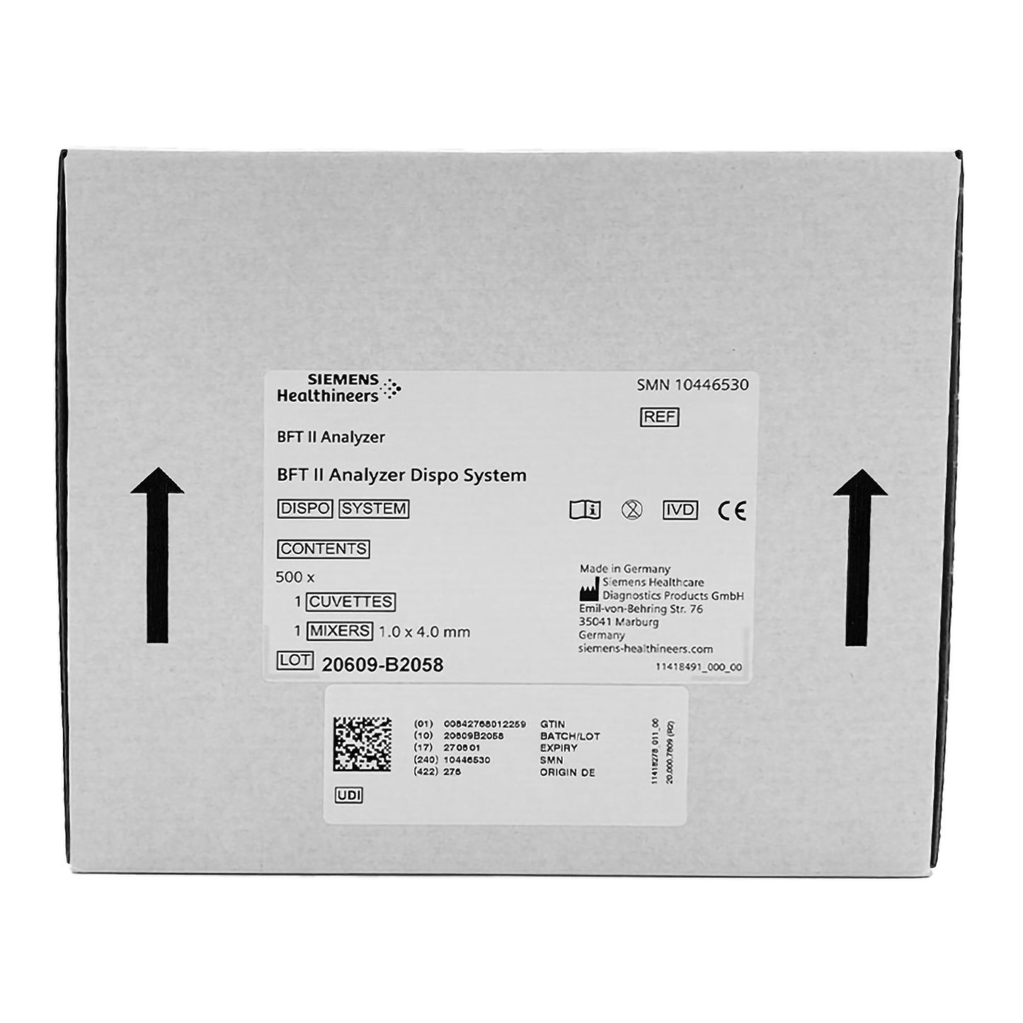 Cuvette for BFTII Disposystem, 100 cuvettes/stirrer, 5/bx (US Only) (DROP SHIP ONLY)