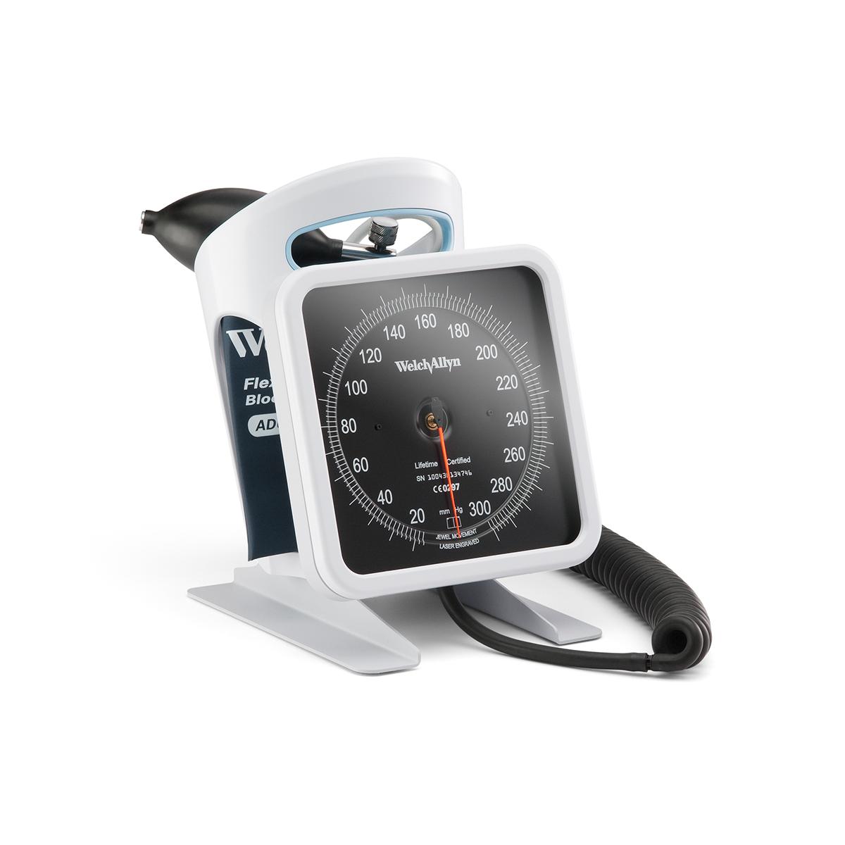 767 Mobile Aneroid Sphygmomanometer, Manual, Five-Leg Mobile Stand, Size 11, Adult, Reuseable (Two Piece), 2-Tube Cuff, Premium Inflation Bulb & Valve, Coiled Tube (4.0ft/1.2m) (US Only)