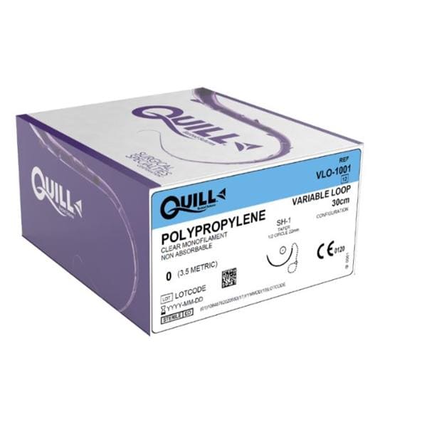 PPN Suture, Taper Point, Size 0, 30cm, 22mm, 1/2 Circle, 12/bx