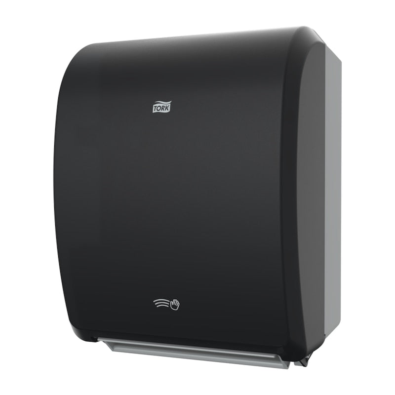 Hand Towel Roll Dispenser, Electronic, Universal, Black, H80, Plastic, 16" x 12.3" x 9.3" (54 cs/plt)