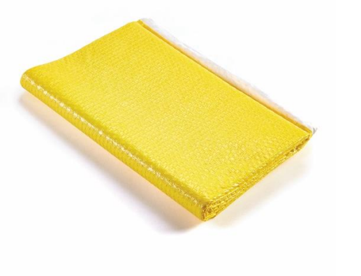 Emergency Blanket, Tissue/Poly, Yellow/White, 56" x 90", 24/cs