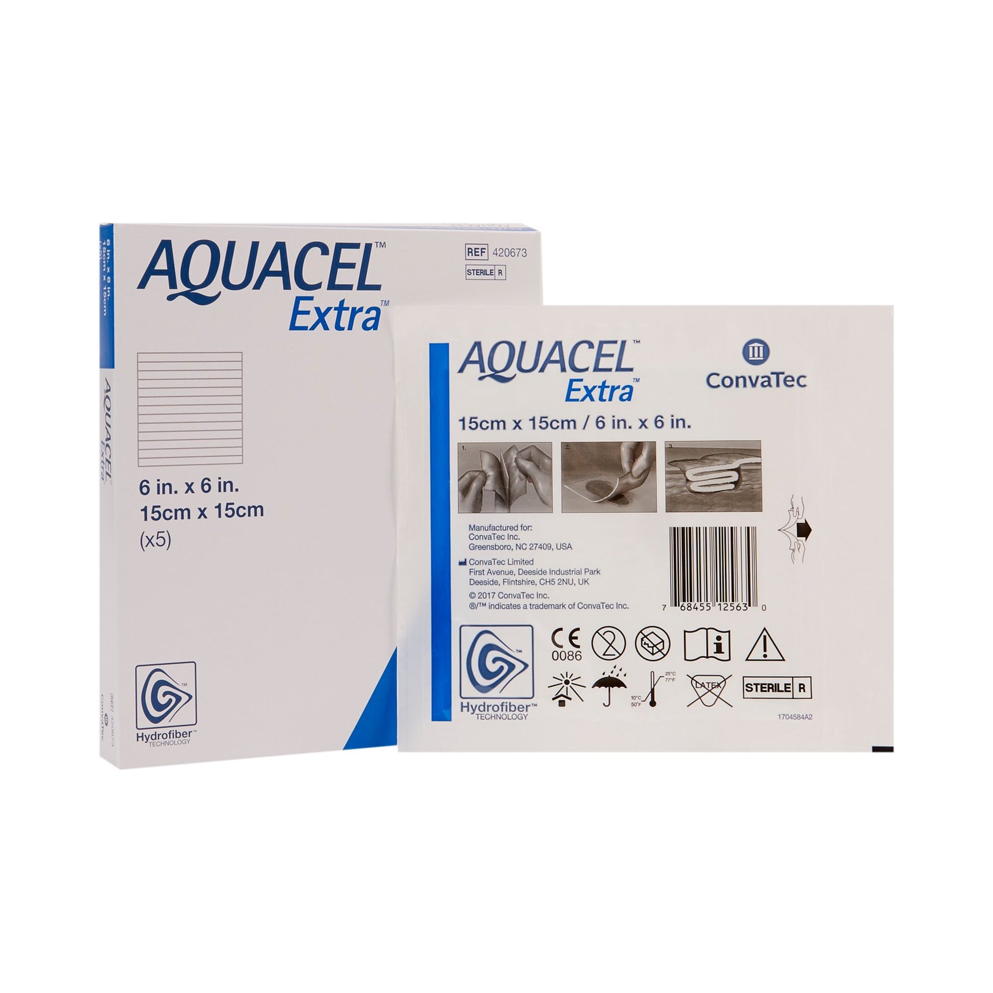 Hydrofiber Dressing, 6" x 6", 5/bx (Continental US Only)