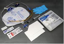 Preconnected Foley Tray, 100% Silicone, 14FR, 5cc, Sterile, 10/cs