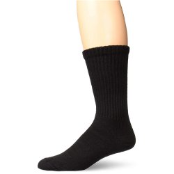 Diabetic Sock, Crew Style, Closed Toe, Black, Medium (Continental US Only) (Part Number Change Coming once inventory is depleted by vendor)