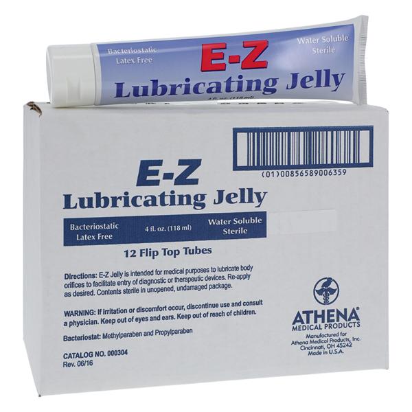 Jelly, Lubricating, 4 fl. oz. flip-top tube, sterile, 12ea/bx, 6bx/cs