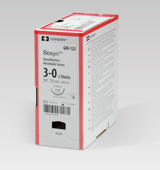 Suture, Reverse Cutting, Size 3-0, Violet, 30", Needle C-13, 3/8 Circle, 3 dz/bx (Continental US Only)