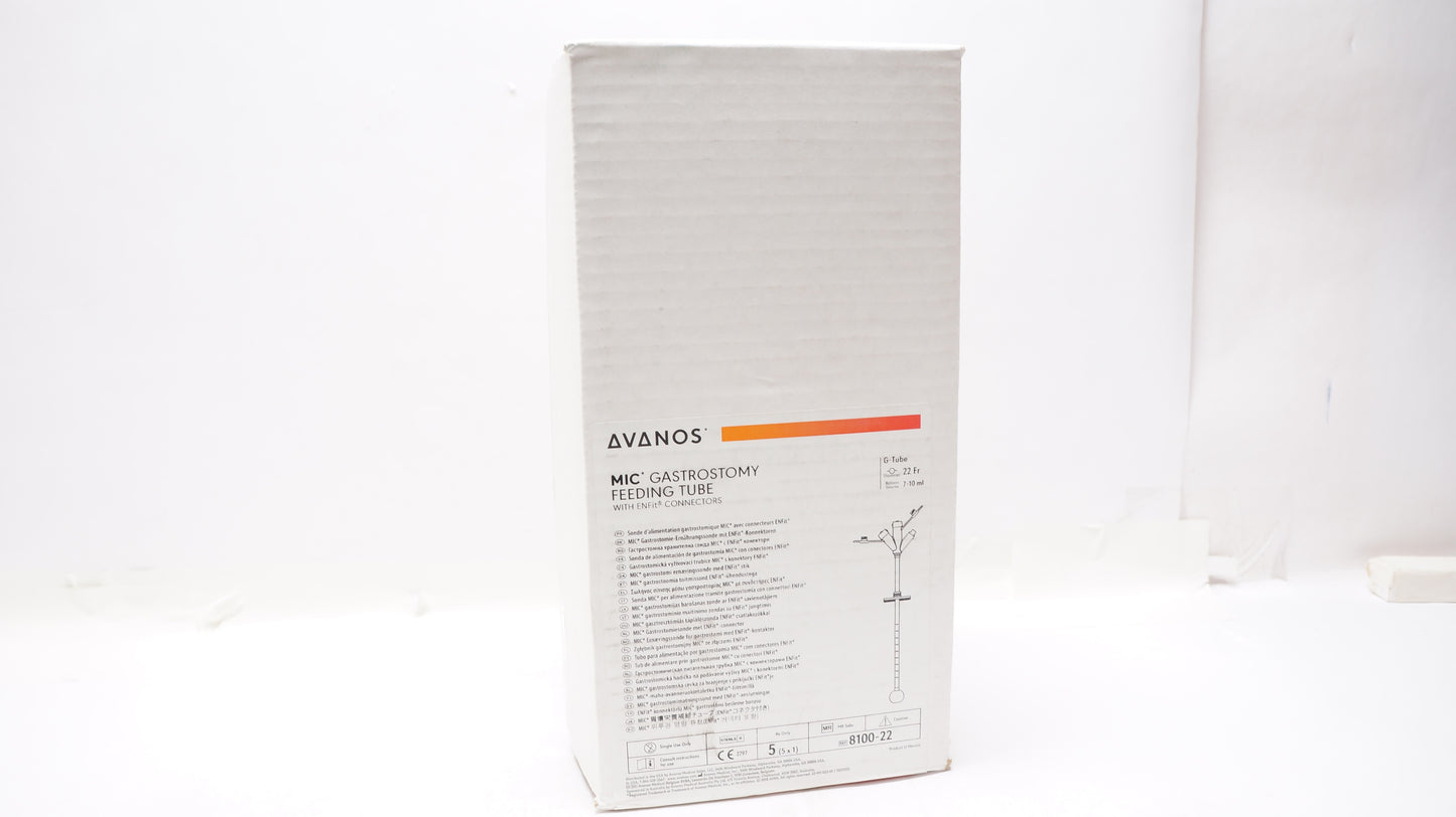 Gastrostomy Tube, 22FR with ENFit Connector, 7-10mL Balloon (Item is on Manufacturer backorder with an expected release date of 5/22/23) (US Only) (Authorized Distributor Sub-Agreement Required  - See Manufacturer Details Page)