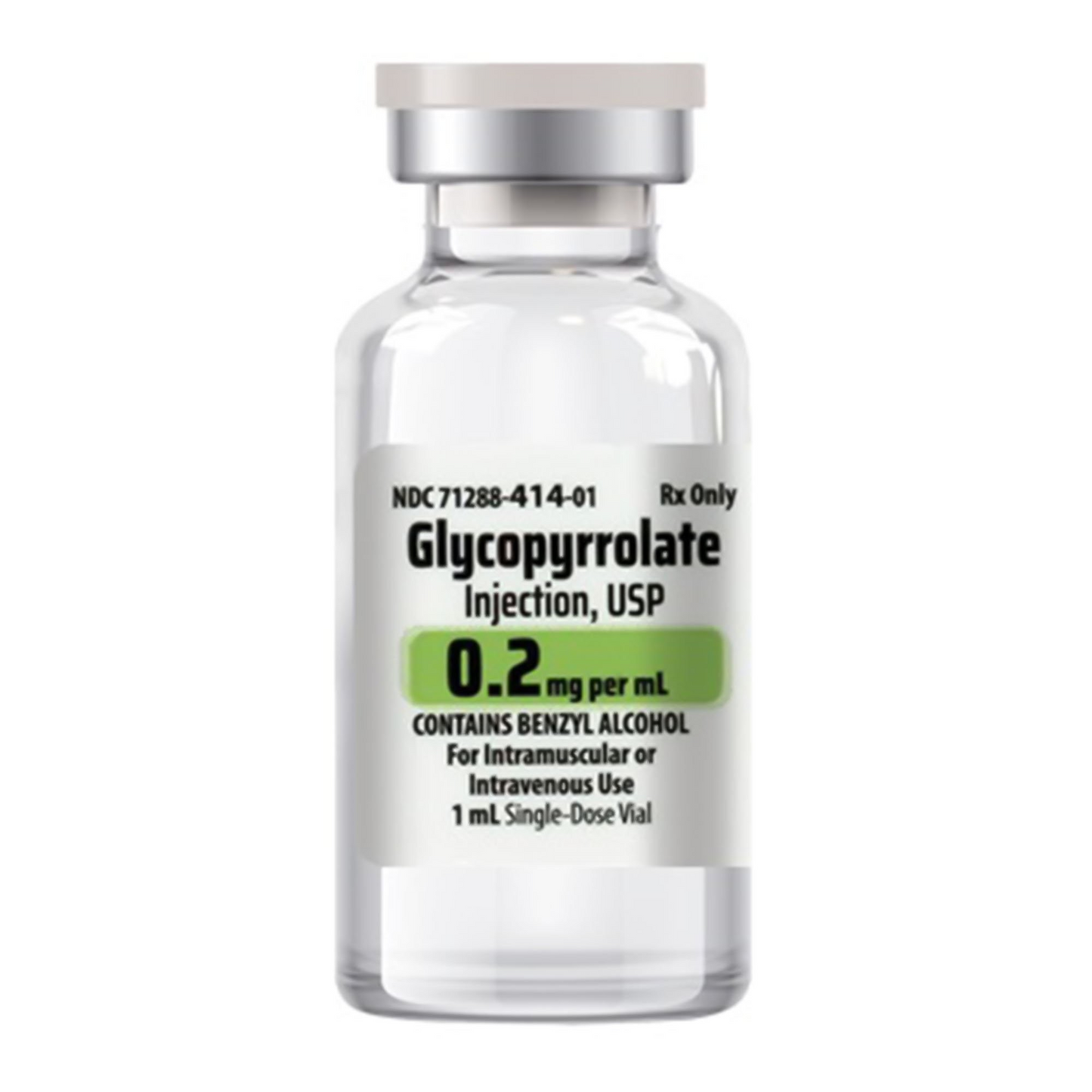 Glycopyrrolate Injection, USP, 0.2 mg per 1 ml, SDV, 25/bx (71288041403)