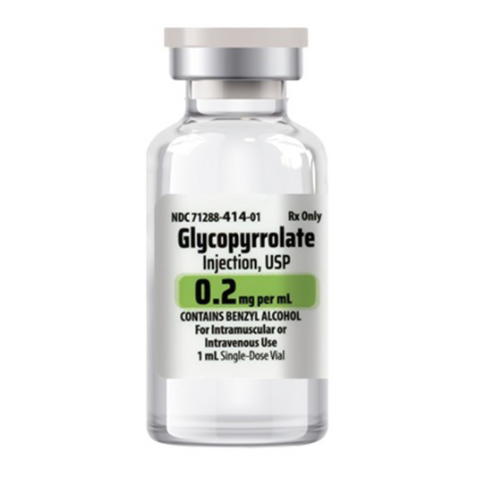 Glycopyrrolate Injection, USP, 0.2 mg per 1 ml, SDV, 25/bx (71288041403)