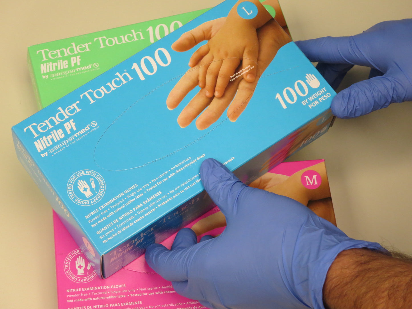 Exam Glove, Nitrile, X-Small, Powder Free (PF), Beaded Cuff, Textured Fingers, Ambidextrous, 100/bx, 10 bx/cs