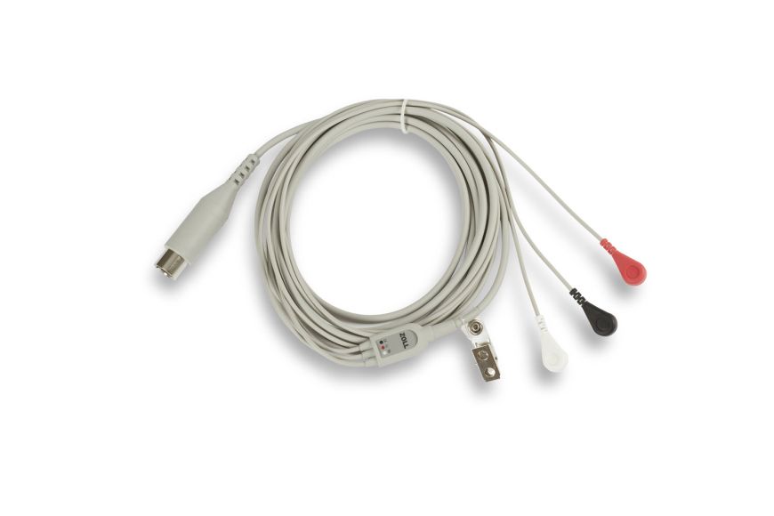 AMI 3-Lead Wire ECG Patient Cable,12"