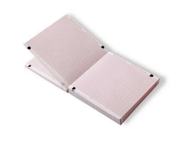 Recorder Paper 80mm, Fan Fold, 8 ft Standard, 10 pk/cs (BPA Free Paper)
