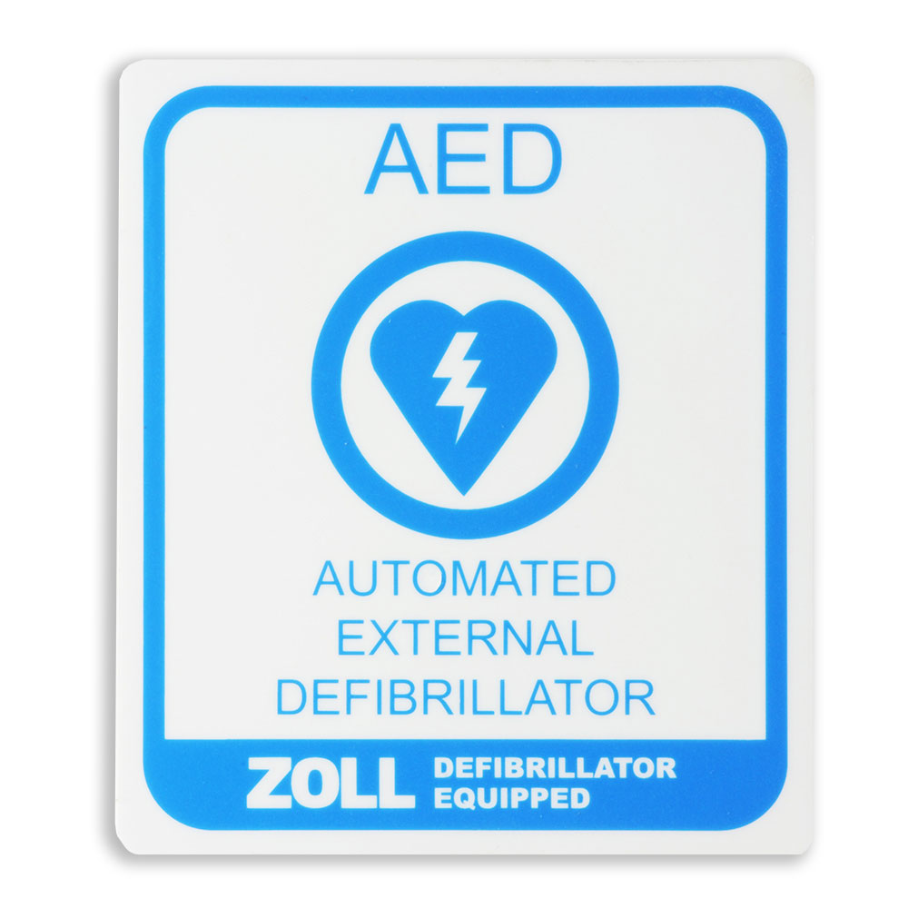 Label Decal Kit, Zoll Defibrillator, AED Plus, 10/pk