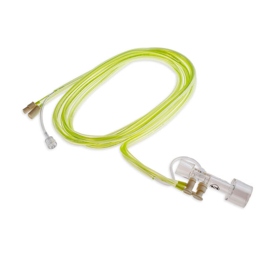 Patient Spirometry Kit, Pediatric, Includes: Disposable 3 m/10 ft Anesthesia Sampling Line, Single-Use Pedi-lite+ Sensor & Disposable 3 m/10 ft Spirometry Tube, 50/cs (Continental US Only)