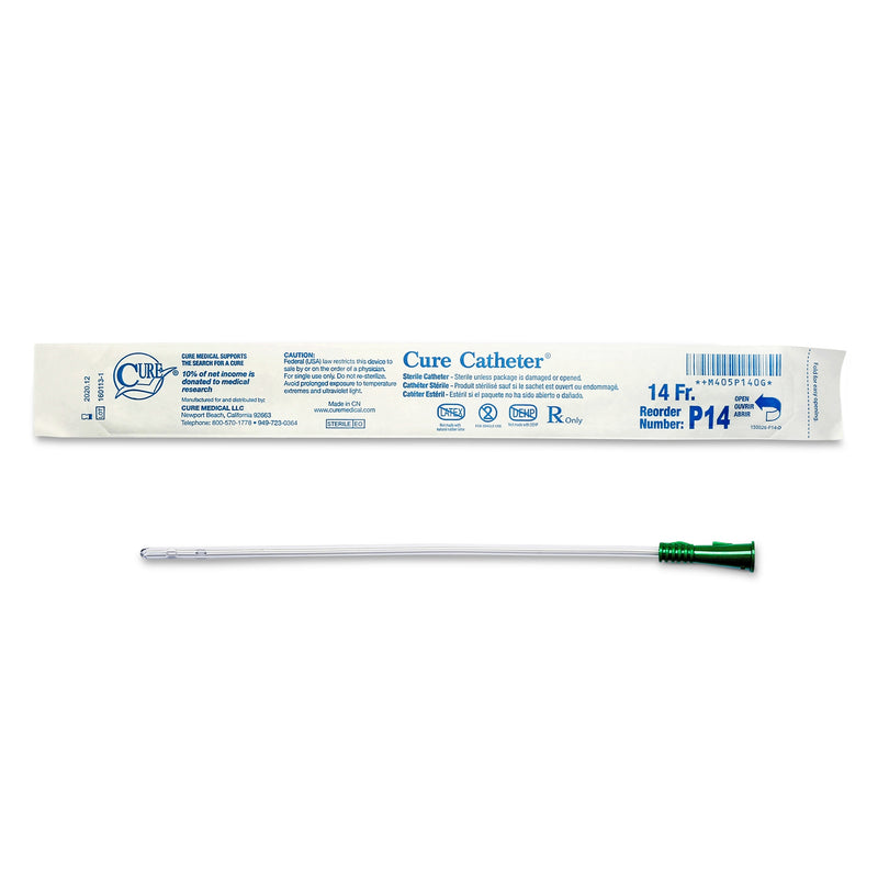 Catheter, Pediatric, Uncoated, Single-Use, 10", Straight Tip, 14FR, 30/bx, 10 bx/cs (Continental US Only)