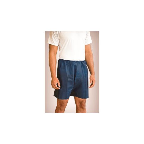 Medishort Exam Shorts, Nonwoven, L/XL, Navy, 50/cs