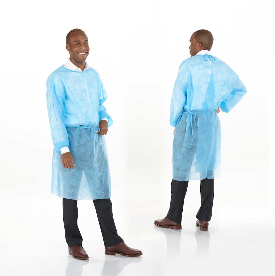 Form-Fit Isolation Gown, Sunny Yellow, X-Large, 12/bg (Not Available for sale into Canada)