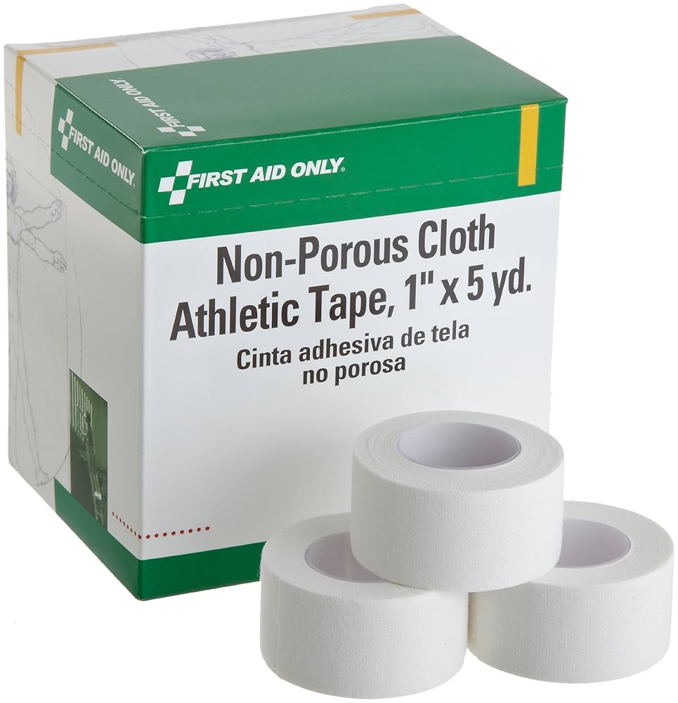 Cloth Athletic First Aid Tape, 1"x5yd, 10/bx (DROP SHIP ONLY - $150 Minimum Order)