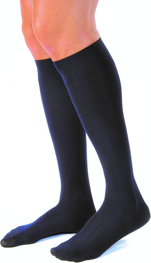 Sock, Knee High, 20-30 mmHG, Closed Toe, Navy, X-Large (Continental US Only)