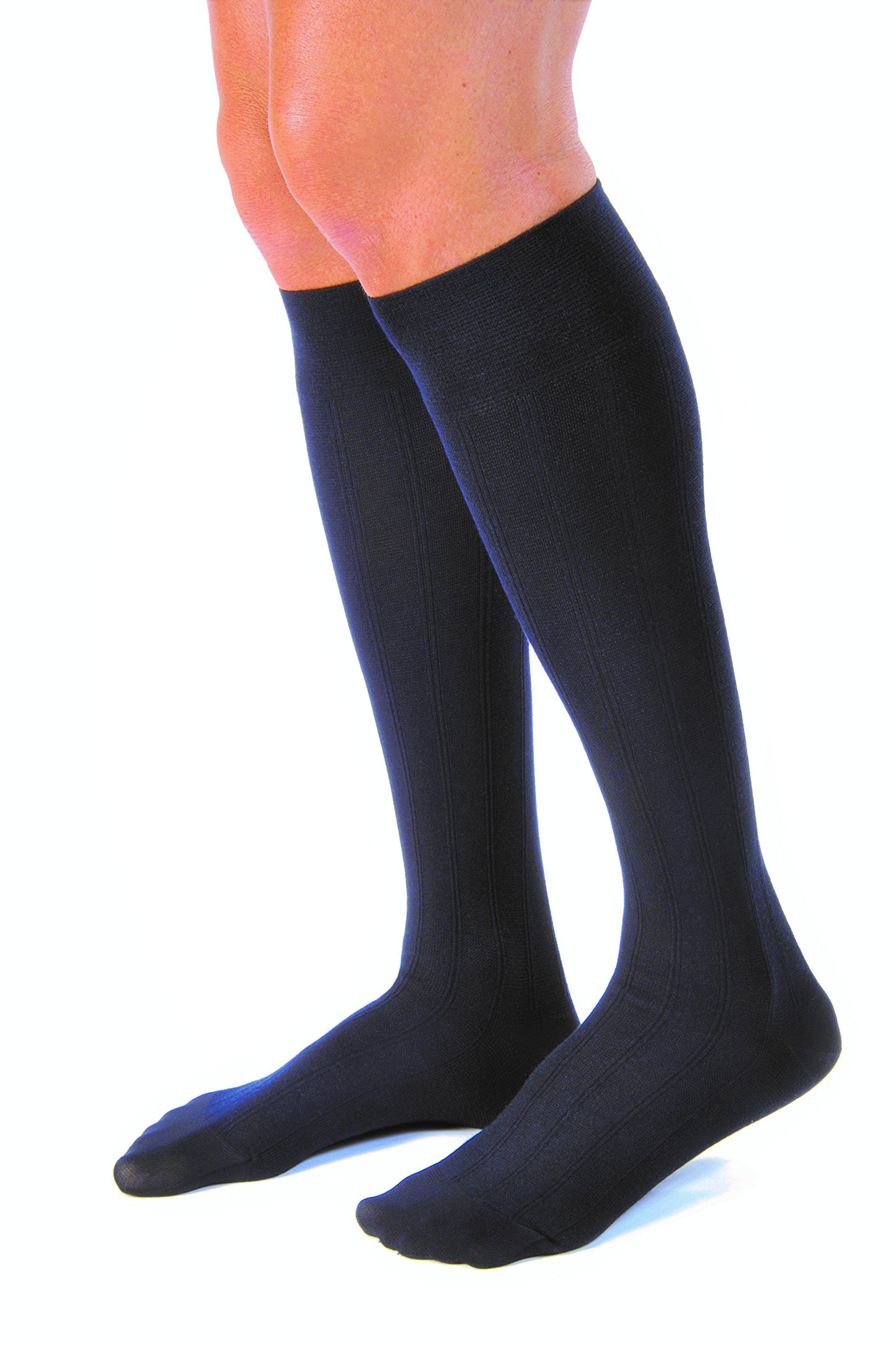 Sock, Knee High, 20-30 mmHG, Closed Toe, Navy, X-Large, Full Calf (Continental US Only)