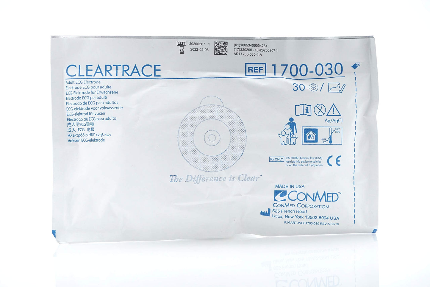 Electrode, 30/pouch, 20 pouches/cs