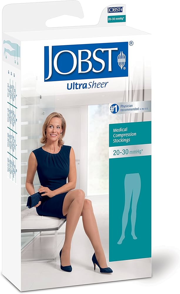 Compression Stocking, Waist High, 15-20 mmHG, Closed Toe, Natural, X-Large (Continental US Only)